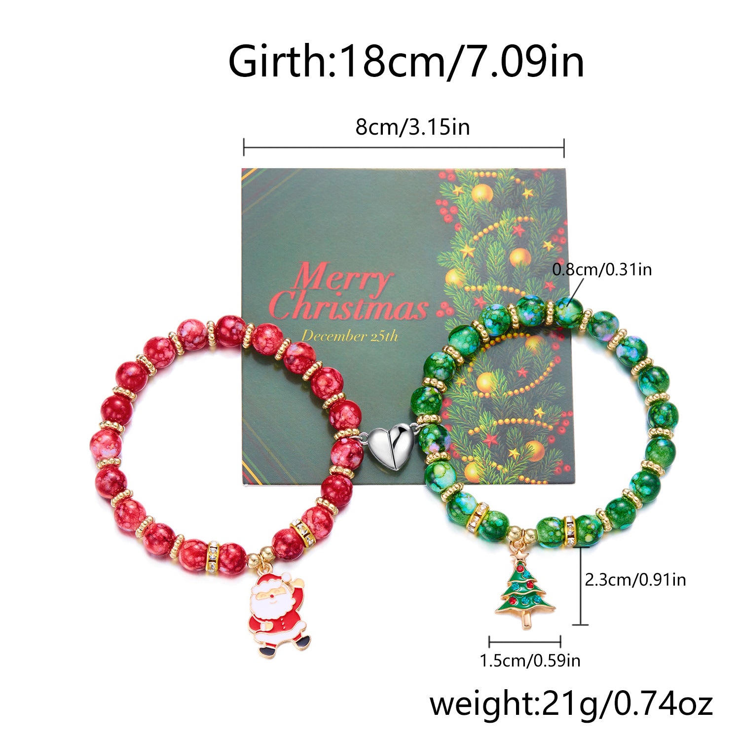 Wholesale Christmas couple bracelet  temperament magnetic bracelet