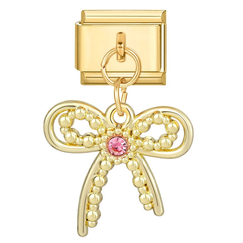 Wholesale 9mm Italian Charm Starter Bracelets DIY square Single Section Creative Stainless Steel Composable Bracelet