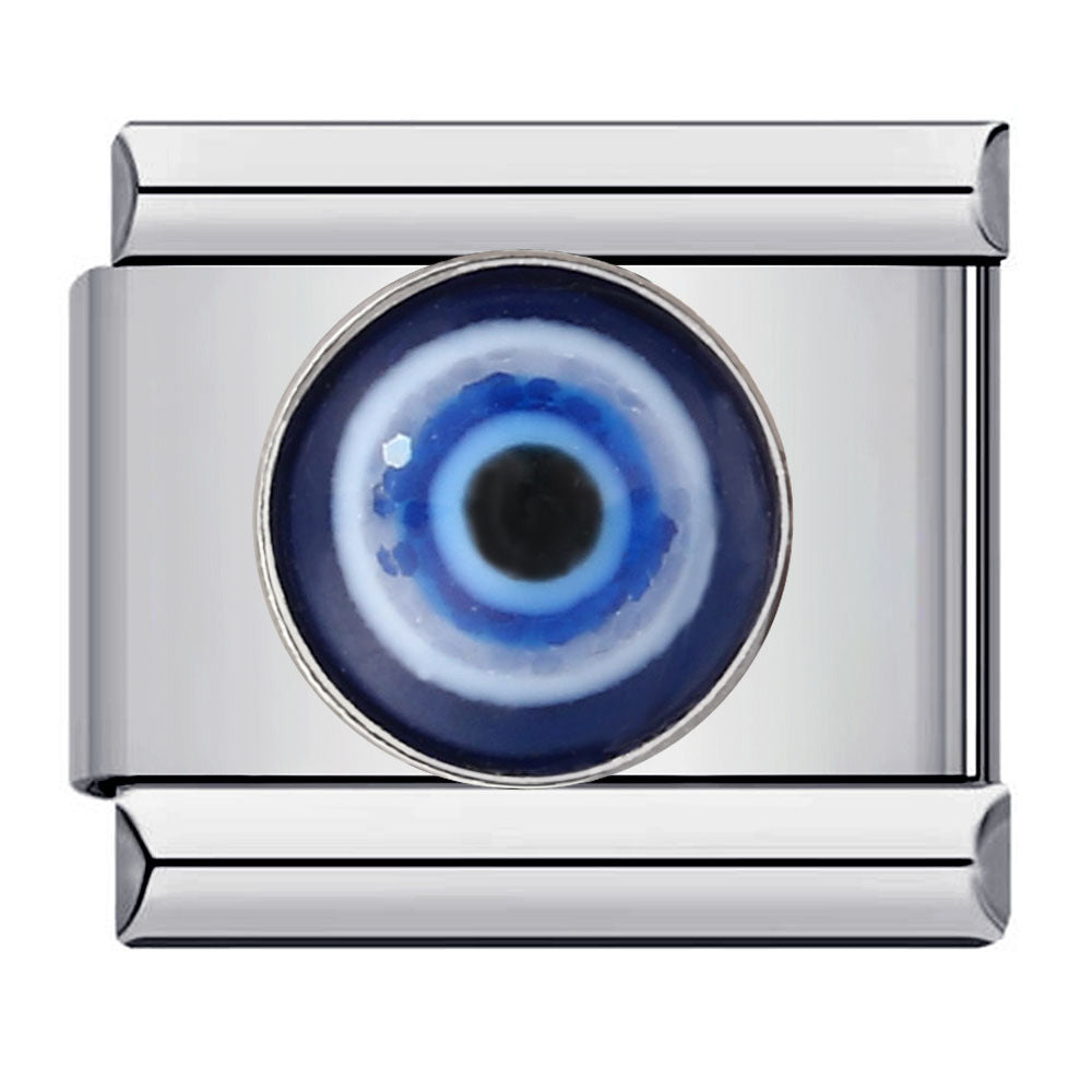 Wholesale Italian Charm Bracelet 9mm DIY Splicing Removable Devil Eye Stainless Steel Composable Bracelet