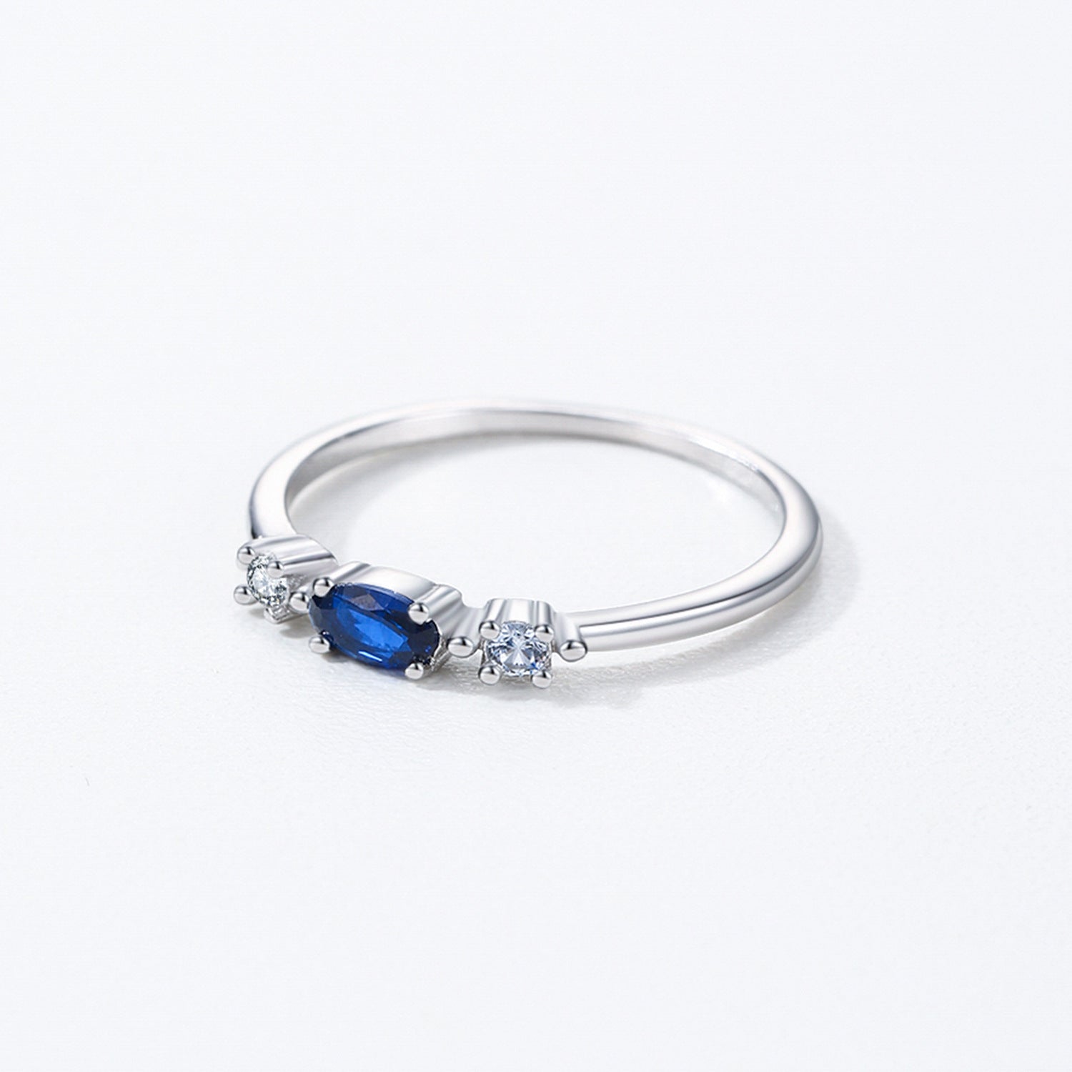 Wholesale S925 Sterling Silver Vintage Sapphire Ring