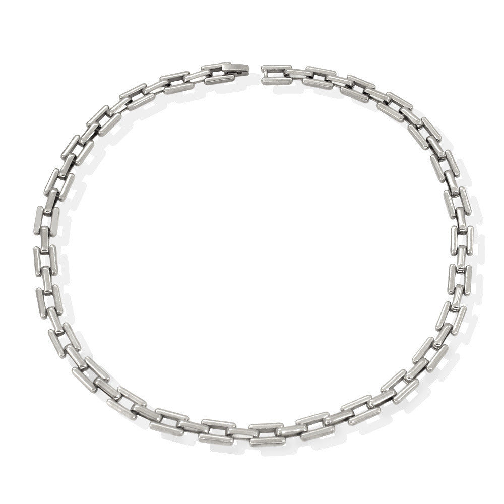 Wholesale Interlocking Stainless Steel Necklace Stainless Steel Bracelets ACC-BT-Yueshi004