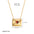 Wholesale 18K Gold Valentine's Day Red Zircon Love Envelope Box Pendant Open Photo Necklace