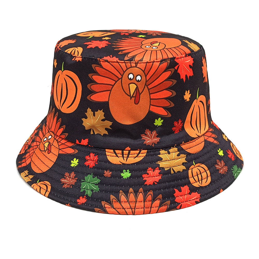 Wholesale  Pumpkin Print Bucket Hat
