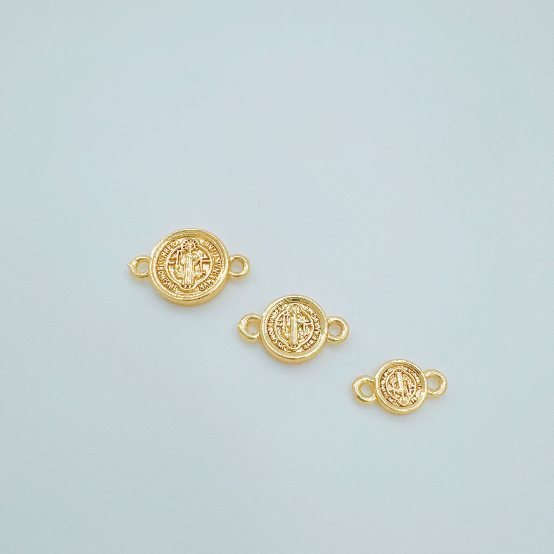Wholesale Double Hollow Pendant Copper Electroplated DIY Jewelry Making Charm Fashion Accessory
