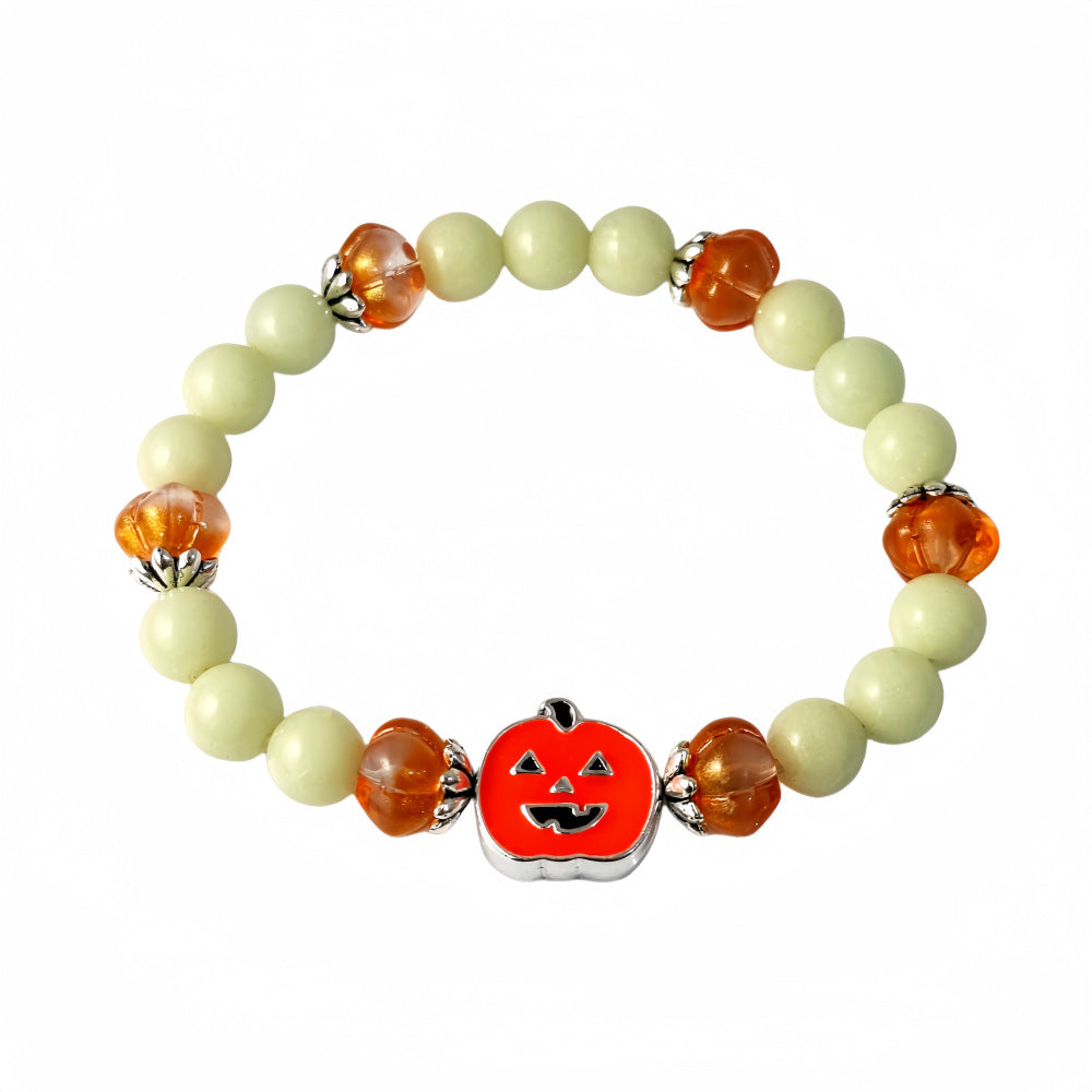 Wholesale Luminous Bead  Pumpkin Grimur Bracelet