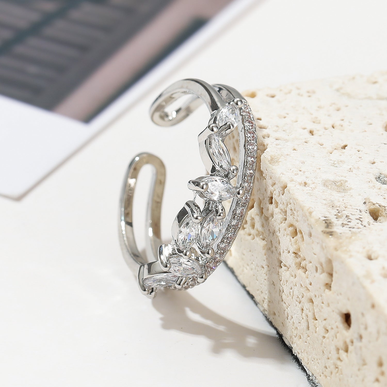 Wholesale minimalist metal stacked ring