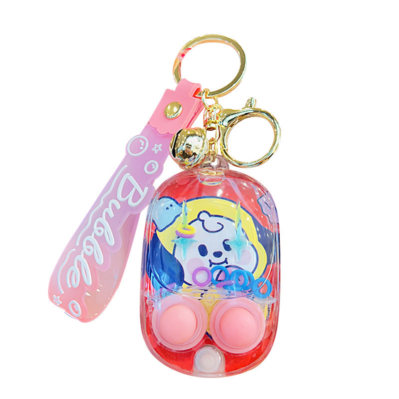 Wholesale Cartoon Water Ring Game Console Unzipped Acrylic Keychain ACC-KC-JuCai012