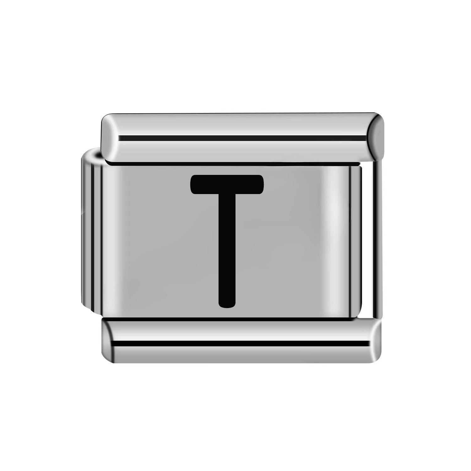 Wholesale 10pcs Italian Charm Bracelet 9mm DIY Splicing Removable Stainless Steel Letter Composable Bracelet ACC-BT-XY051