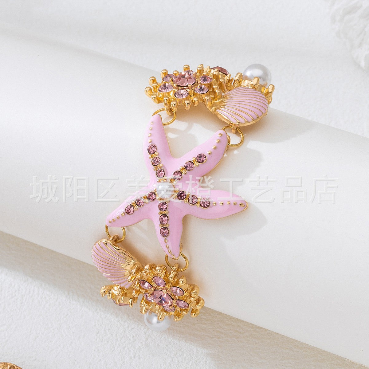 Wholesale Beach Vacation Style Ocean Starfish Shell Bracelet Women' s Bohemian Style Jewelry