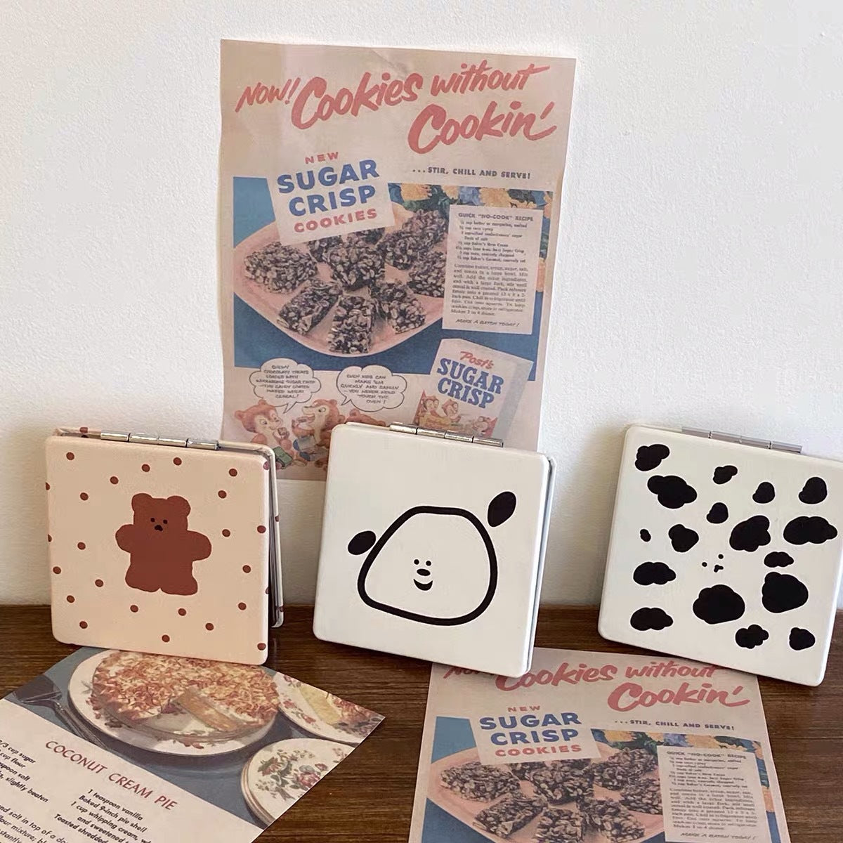 Wholesale Bear Makeup Mirror Portable Folding Mirror ACC-MR-Haic001