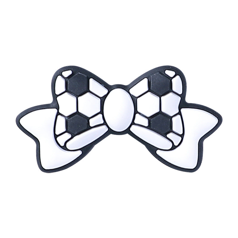 Wholesale 20pcs Bowknot Football Basketball Silicone Beads Focal Beads DIY Bead Pen Accessories ACC-BDS-RongFa014