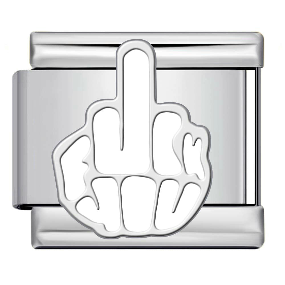 Wholesale 9mm Italian Charm Starter Bracelets DIY Prohibition Sign Stainless Steel Composable Bracelet