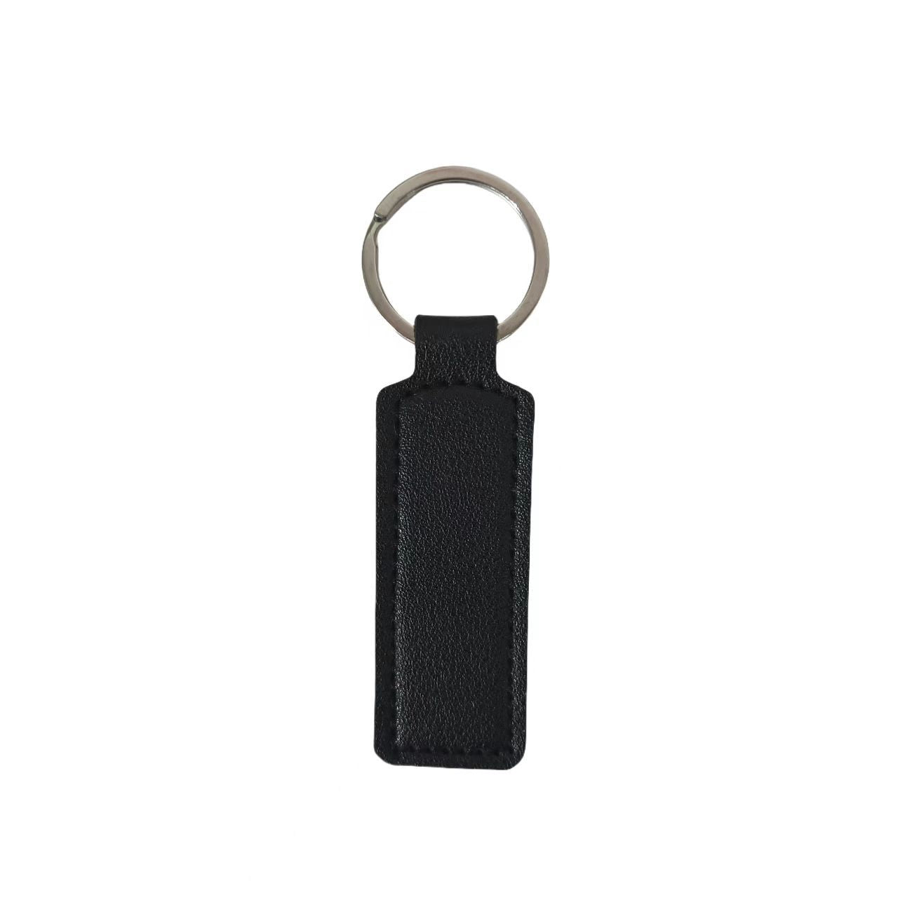 Wholesale Trendy Leather Keychain Car Key Accessory Minimalist Pendant Double Sided ing Everyday Gift