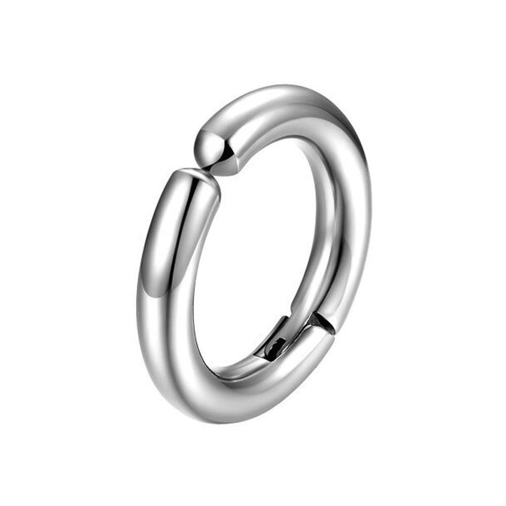 Wholesale 10pcs titanium steel ear clip without ear hole earrings