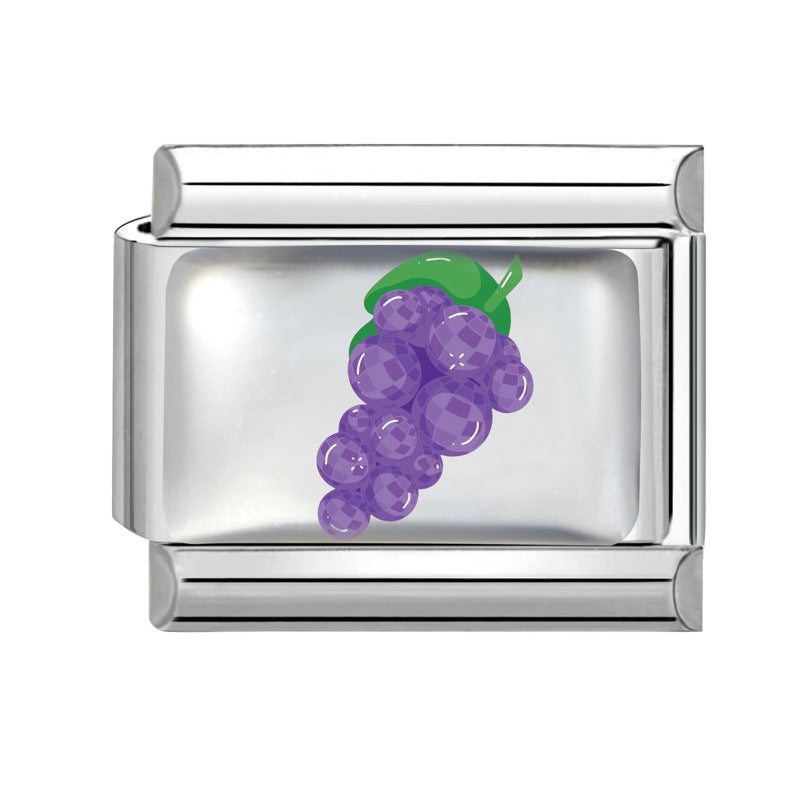 Wholesale 9mm Italian Charm Starter Bracelets DIY square Single Section Creative Stainless Steel Composable Bracelet