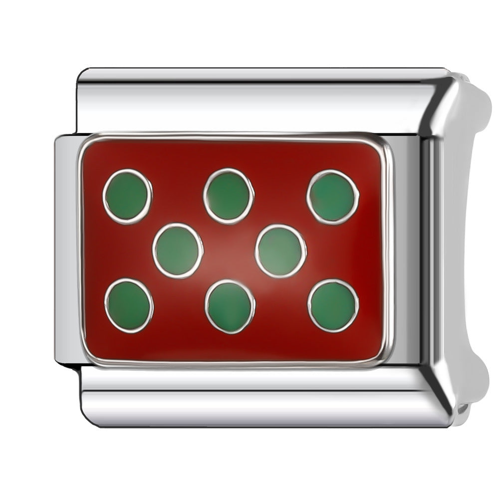 Wholesale Italian Charm Bracelet 9mm DIY Splicing Versatile Grid Series Stainless Steel Composable Bracelet