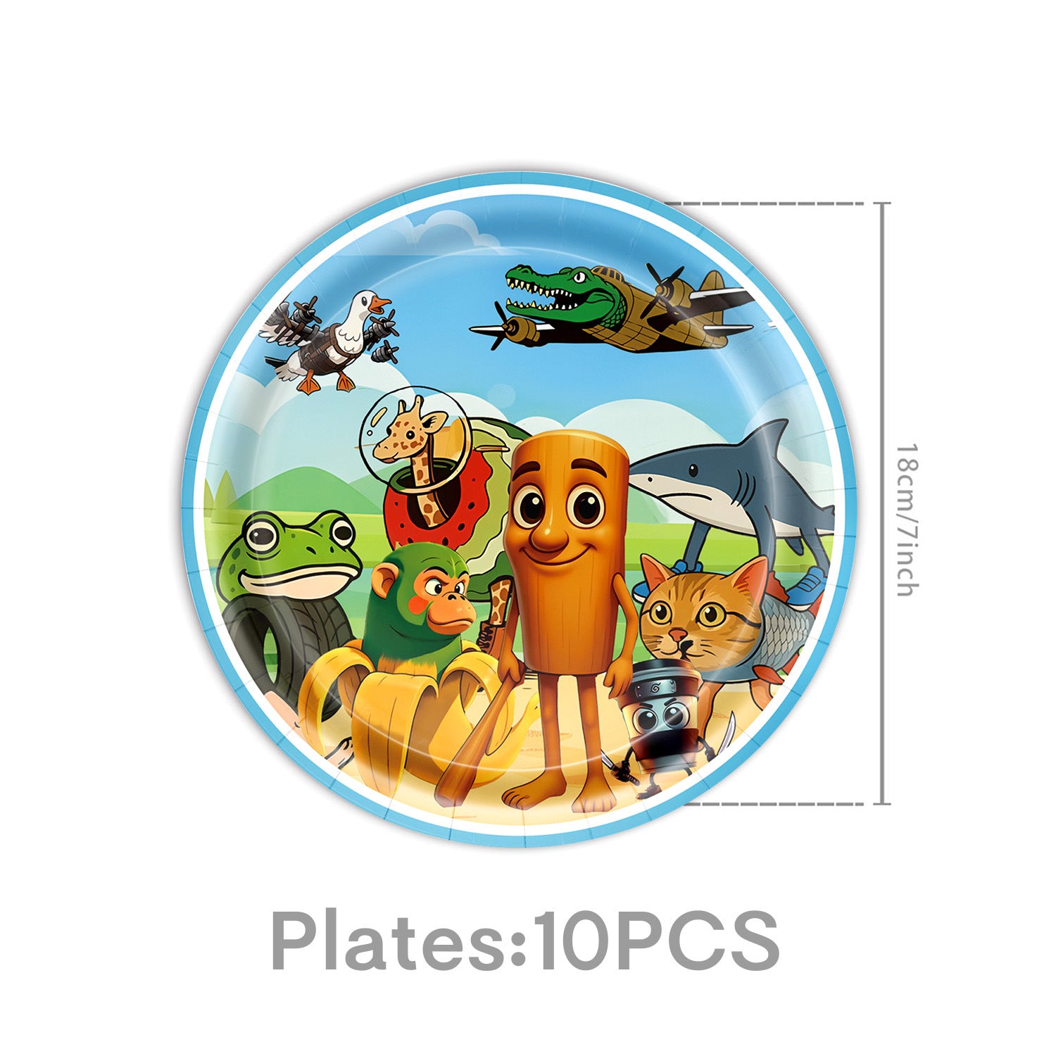Wholesale Themed birthday party disposable tableware