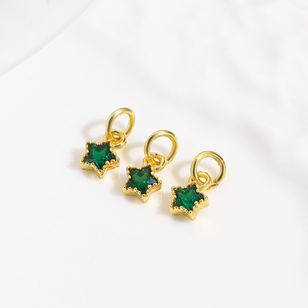 Wholesale Sunflower Colored Zirconium DIY Pendant