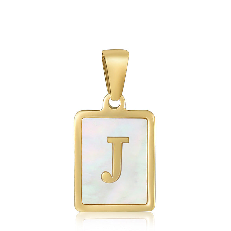Wholesale Stainless Steel Letter Pendant Necklace Fashion Accessory Gift for Boutique Resale