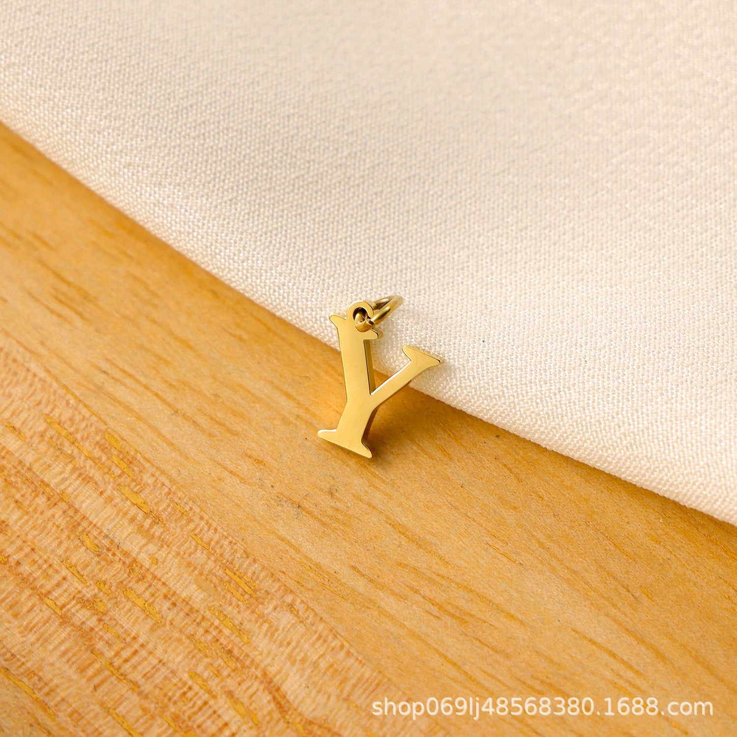 Wholesale Titanium steel letter pendant