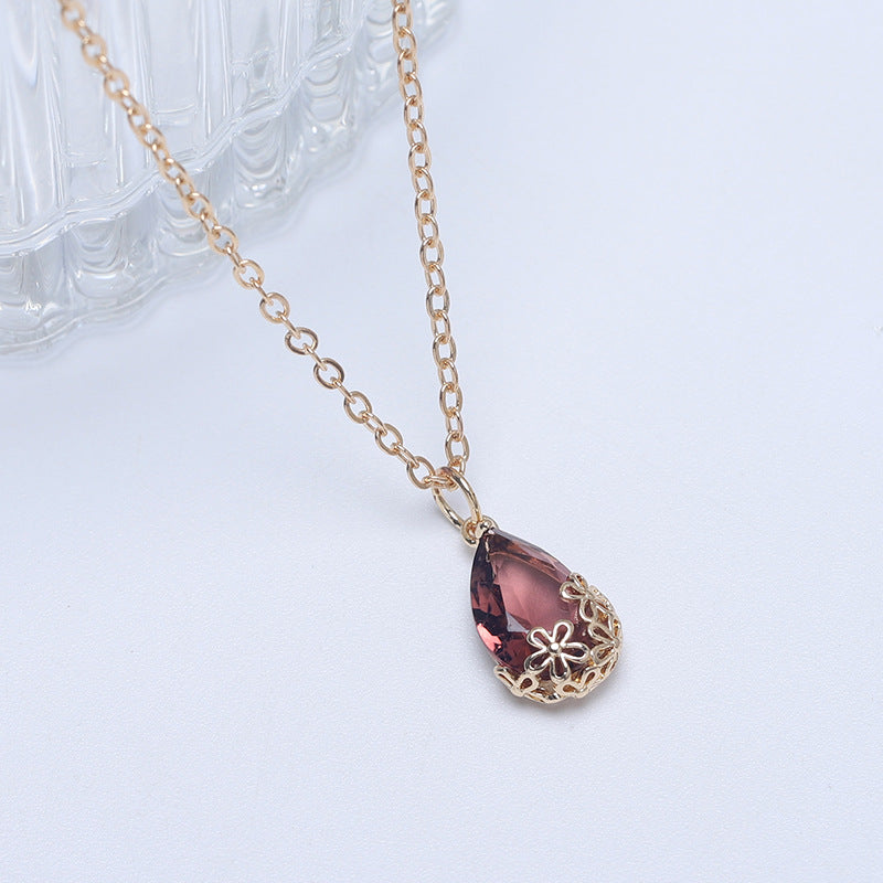 Wholesale Zircon Pendant Necklace Choker Necklace ACC-NE-Hans001