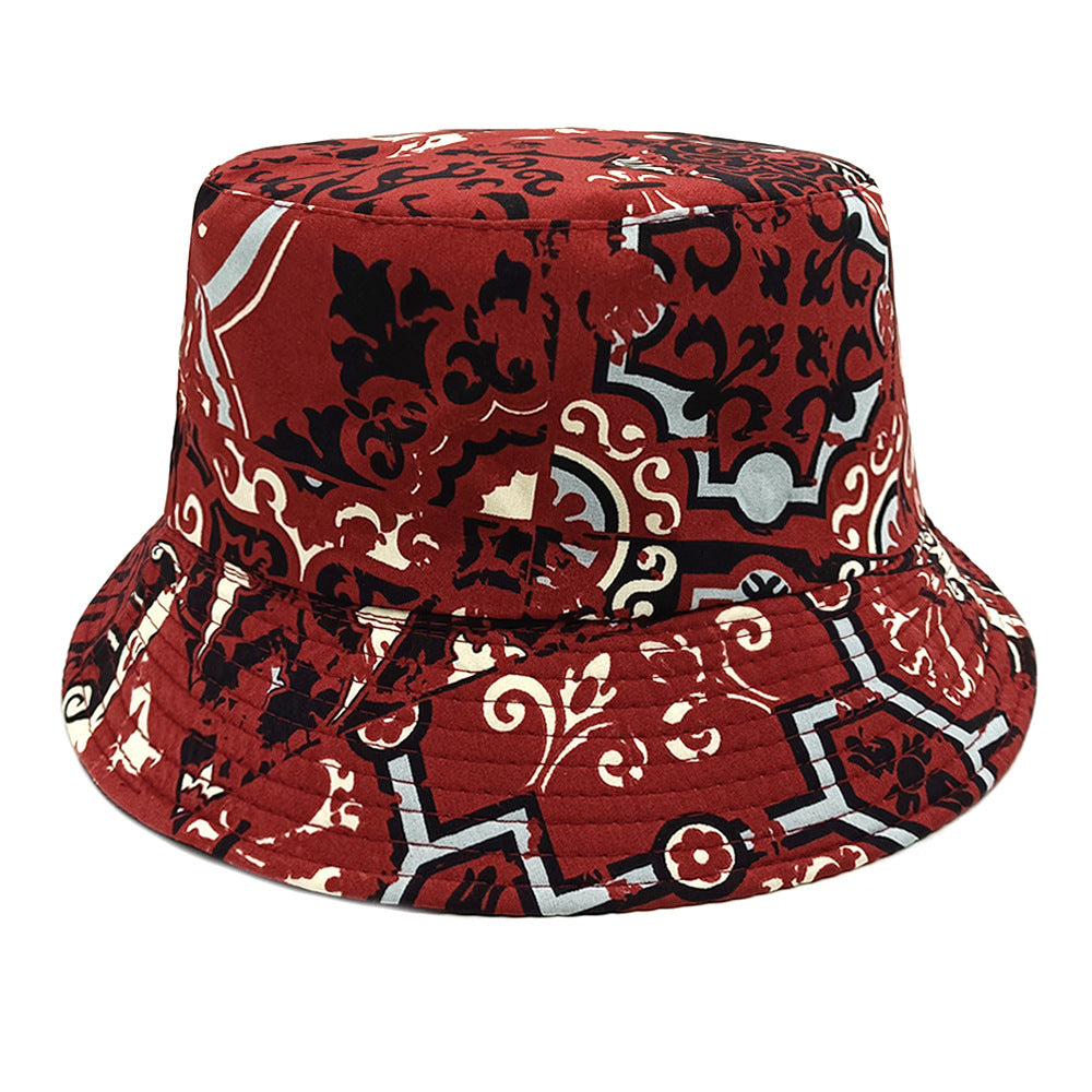 Wholesale Bohemian style double-sided fisherman hat bucket hat
