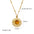Wholesale  yellow tiger stone series stainless steel necklace