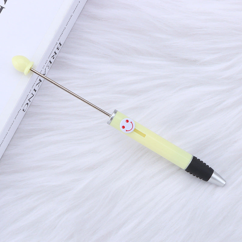 Wholesale 50pcs Beadable Pens Smiley Face Plastic DIY Beaded Pens ACC-PN-JinBN023