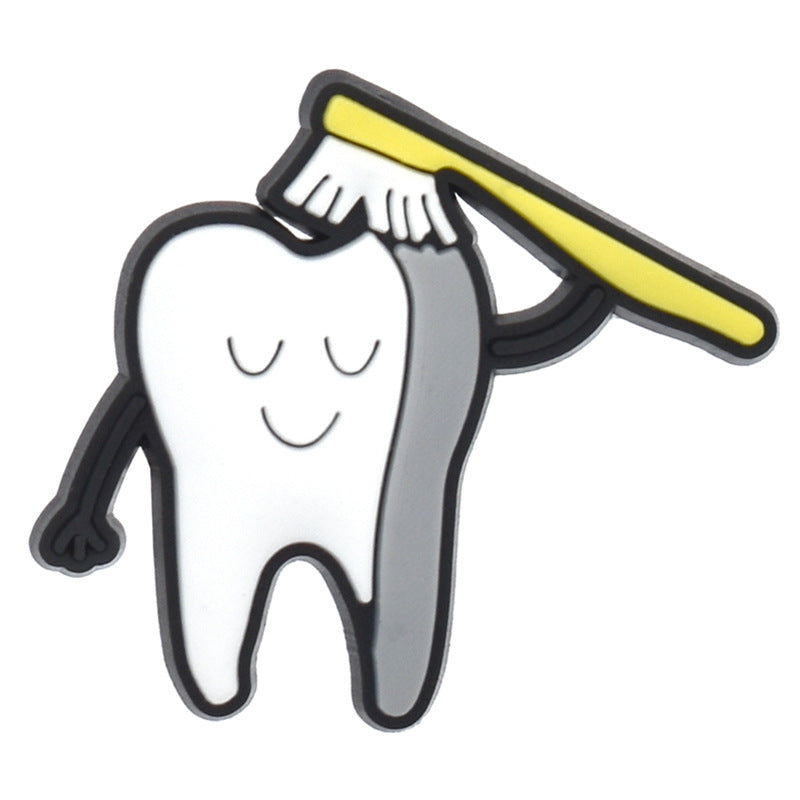 Wholesale Random 100pcs Teeth Series Shoes Accessories Shoes Charms