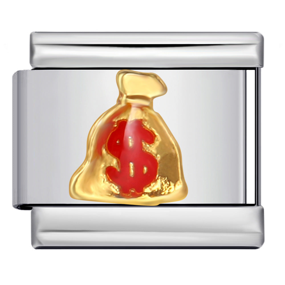 Wholesale Italian Charm Bracelet 9mm DIY Splicing Removable Poker Chips Stainless Steel Composable Bracelet