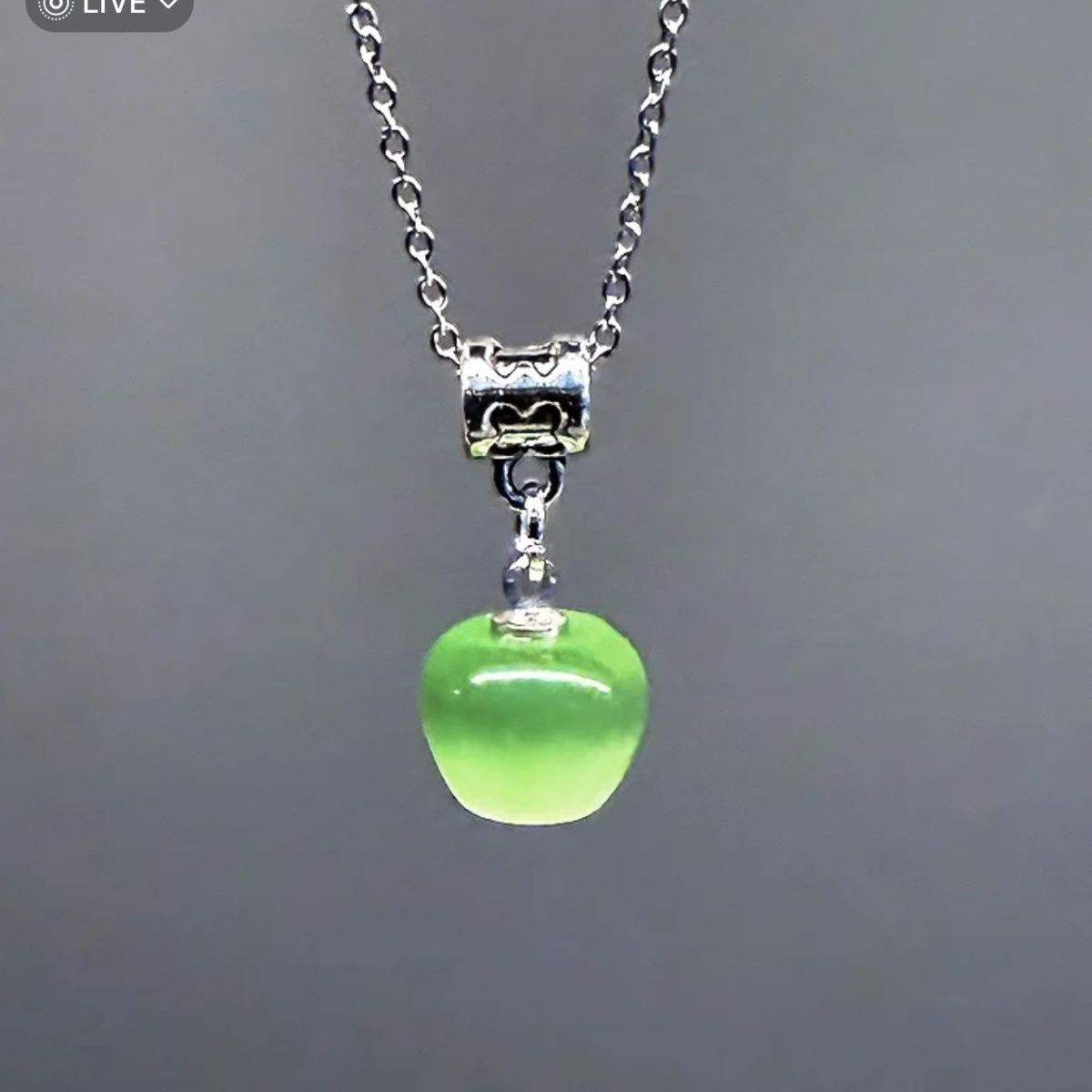 Wholesale Heart Red Apple  Necklace