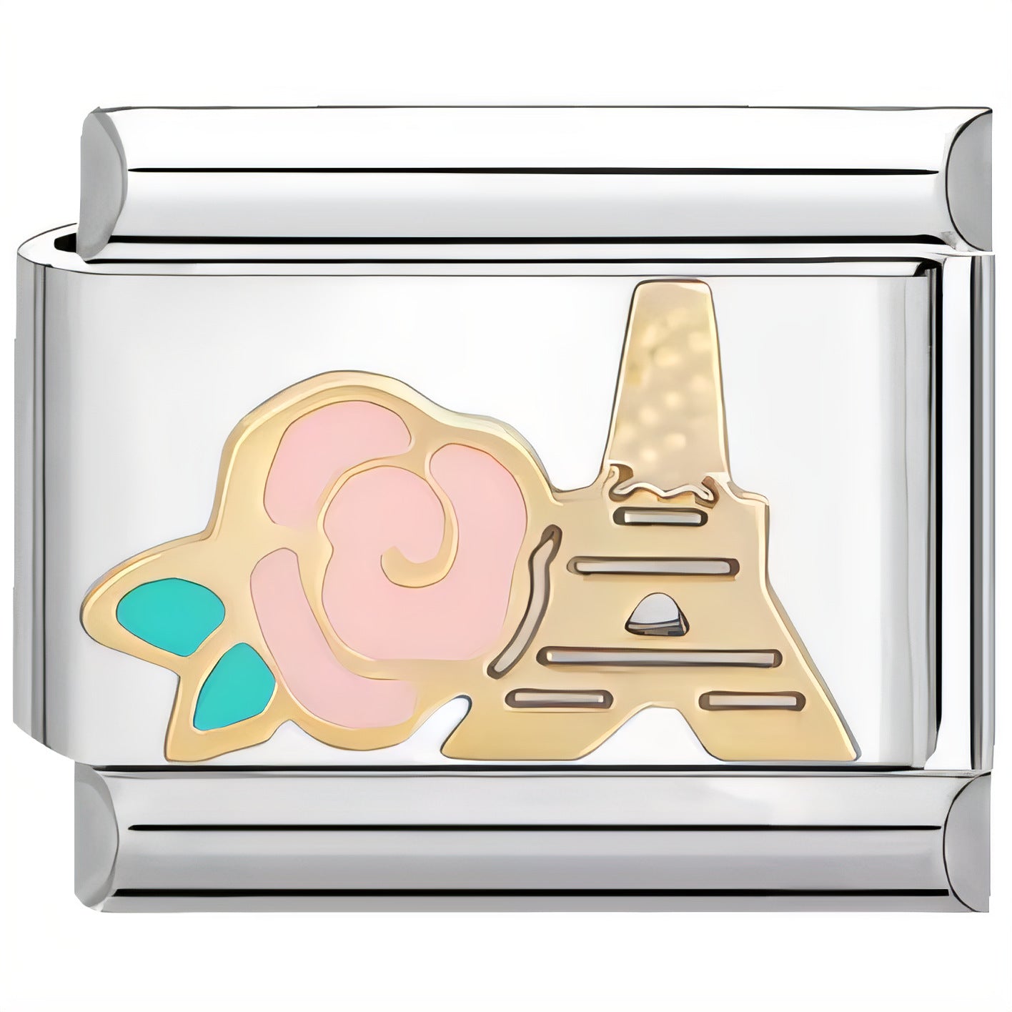 Wholesale Italian Charm Bracelet 9mm DIY Splicing Creative Pattern Stainless Steel Composable Bracelet