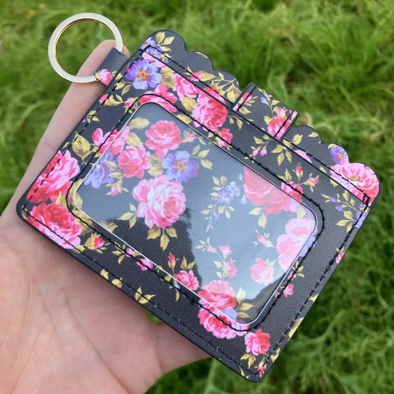 Wholesale PU Leather Card Holder Wallet Leopard Print Urban Style For Women Students Everyday Use
