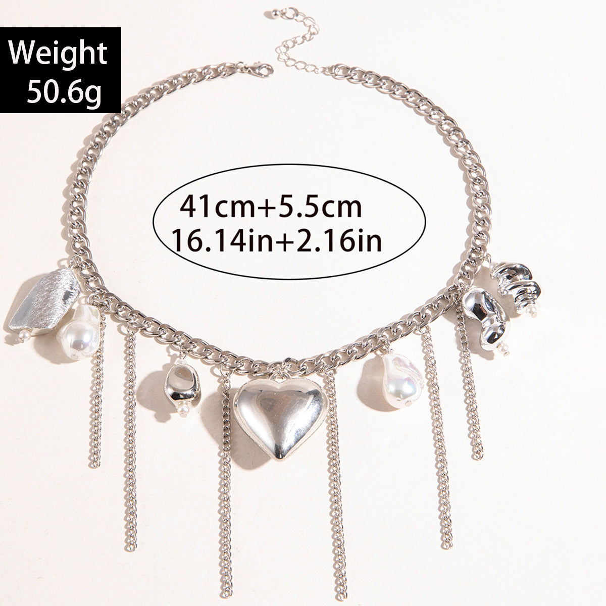 Wholesale Tassel Love Iron Valentine' s Day Necklace