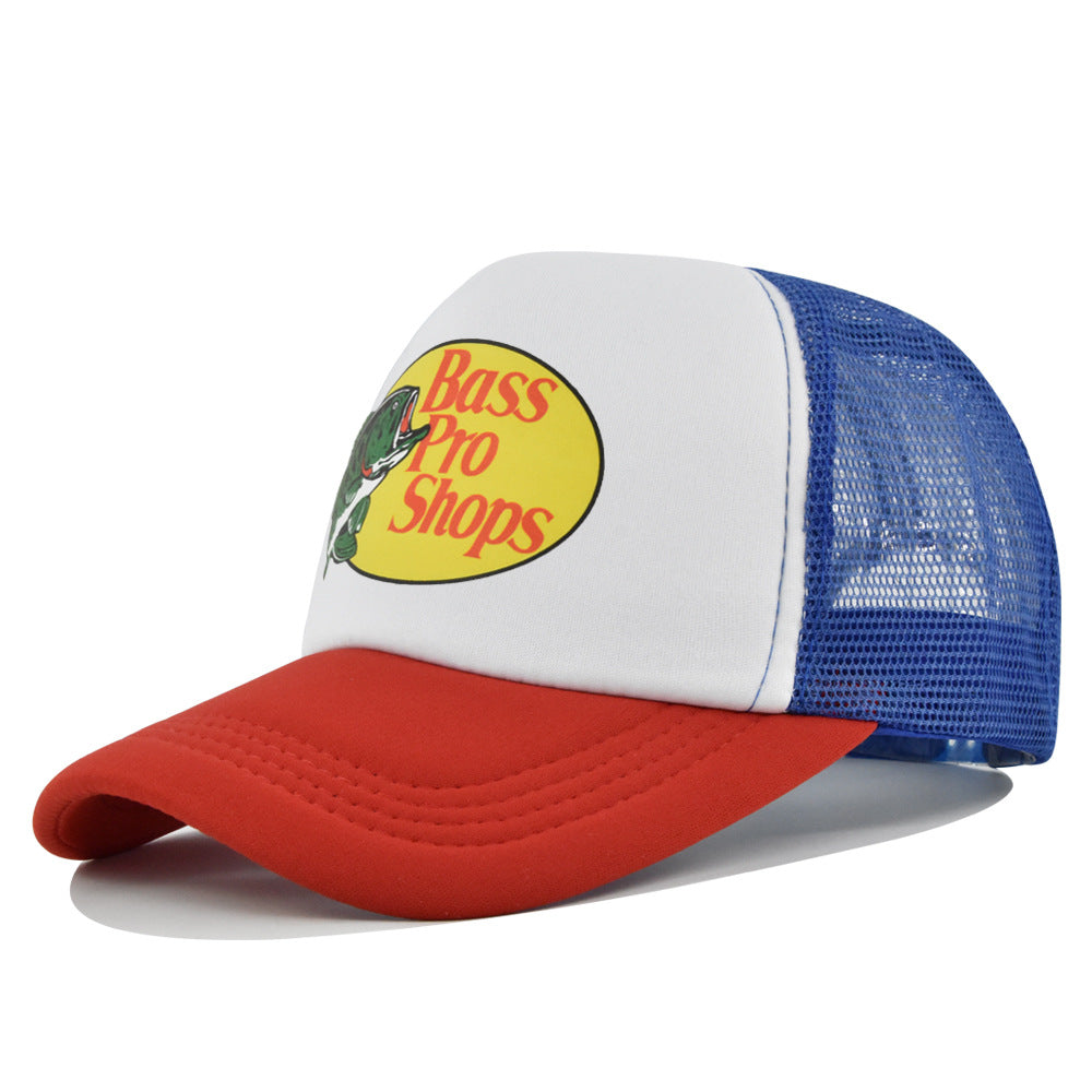 Wholesale Printed fish silk screen cap summer net Hat