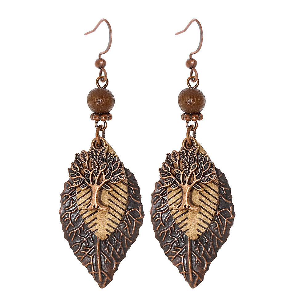 Wholesale Bohemian Maillard Style Handmade Earrings Zinc Alloy Jewelry Accessory for Resale
