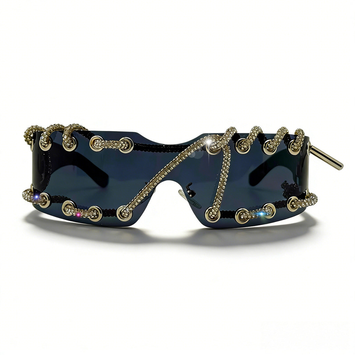 Wholesale Y2K Cyberpunk Rhinestone Sunglasses Fashion Accessory Boutique Resale