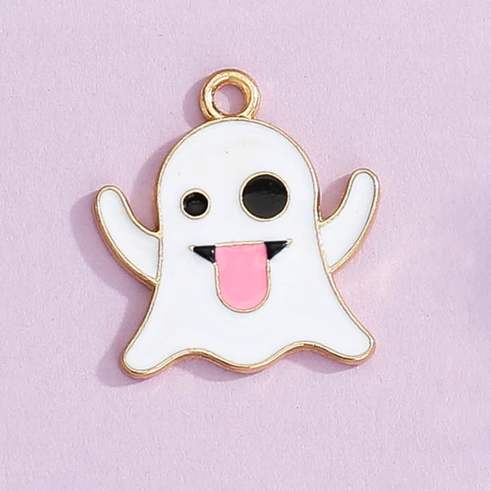 Wholesale 5pcs Halloween Diy Alloy Cartoon Accessories Necklace Bracelet Pendant ACC-PT-Yongc001