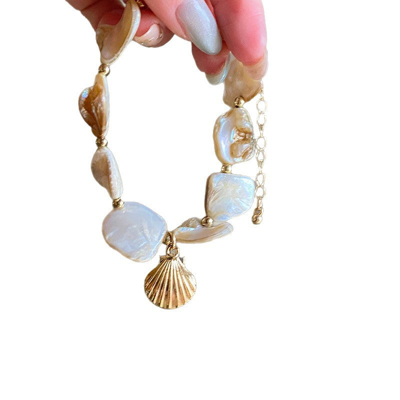 Wholesale Blue Shell Jewelry Set For Women Trendy Seaside Vacation Beach Fashion Accessory Boutique Resale