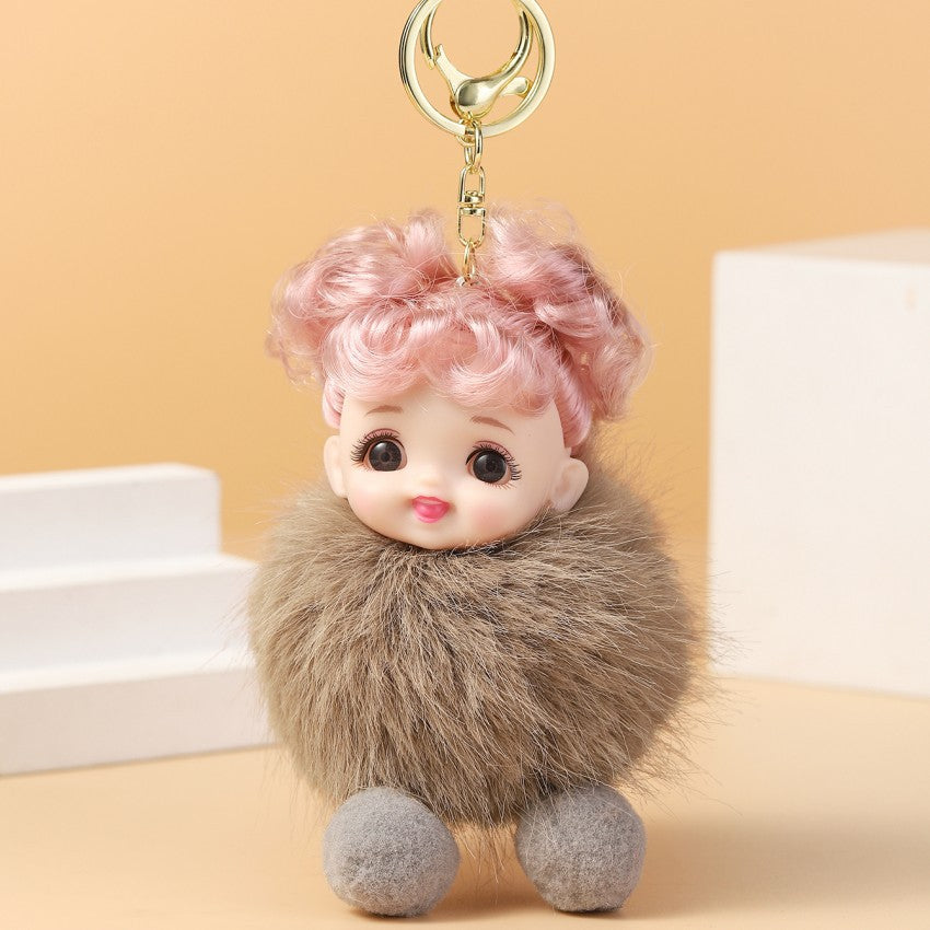 Wholesale Cute Doll Cartoon Plush Keychain Pom Pom ACC-KC-RongR057