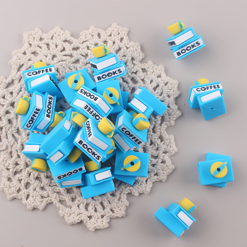 Wholesale Cartoon Coffee Book Focal Beads DIY Bead Accessories