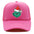 Wholesale Christmas green hair monster embroidered label grid baseball cap