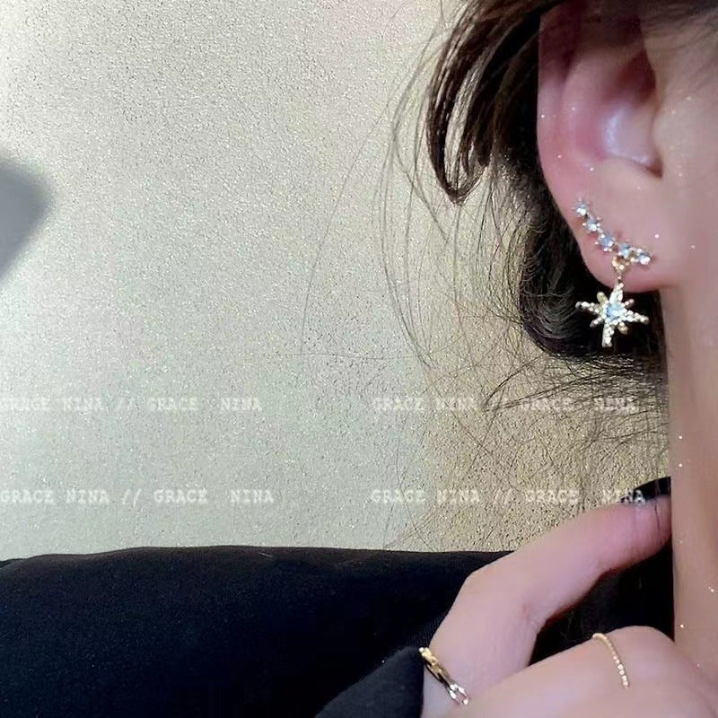 Wholesale Silver Snowflake Earrings