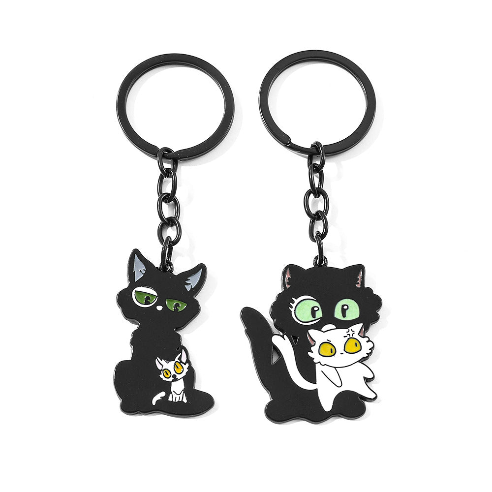 Wholesale Cute Cat Cartoon Alloy Keychain