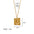 Wholesale 18k Gold Plated Stainless Steel Jewelry Star Moon Square Pendant Oil Pressure Clavicle Chain