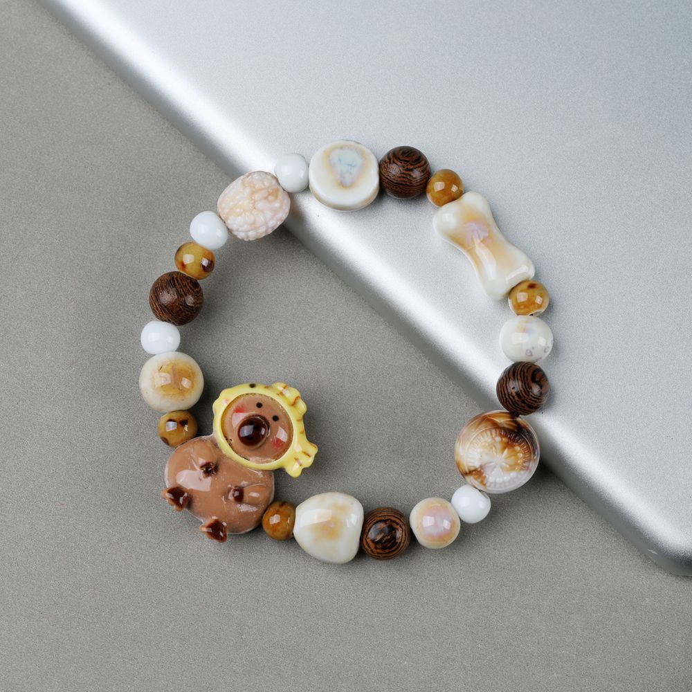 Wholesale Ceramic Bone Porcelain Bead Bracelet ACC-BT-YXH005