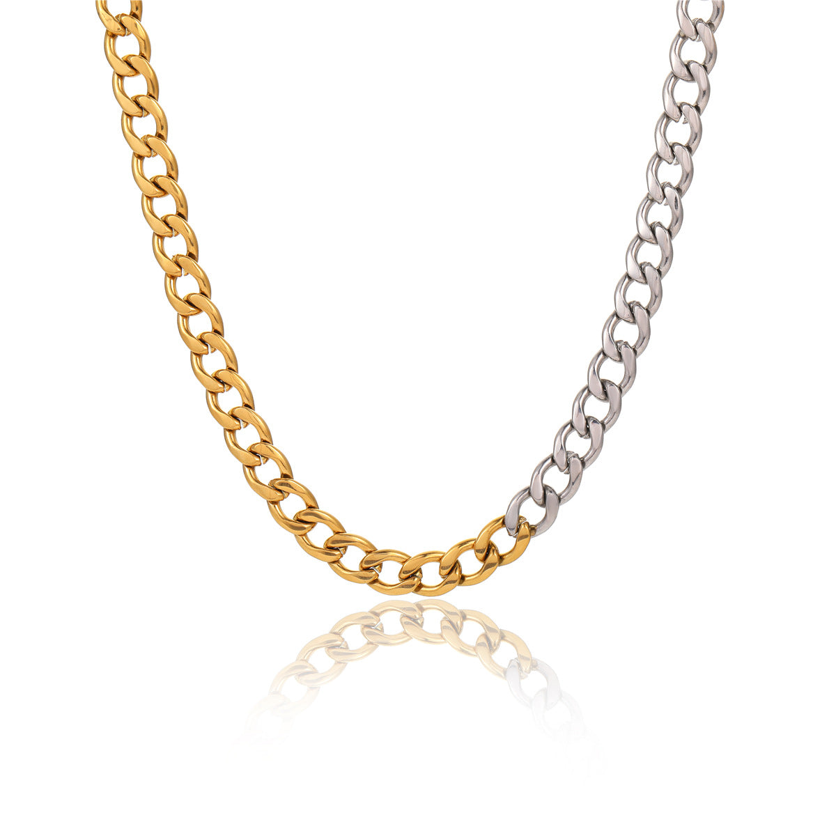 Wholesale non-fading Cuban chain stainless steel clavicle chain necklace