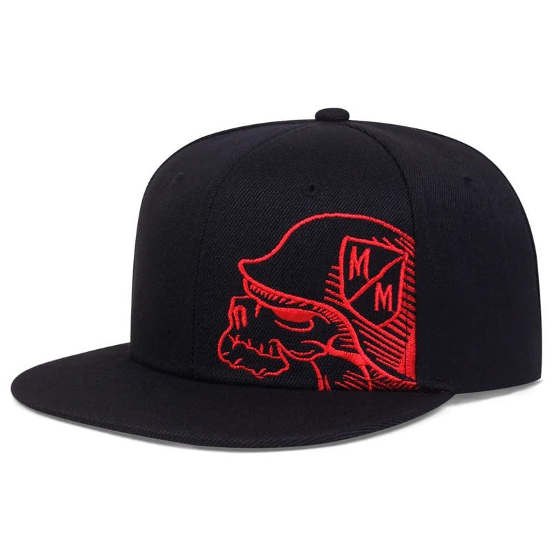 Wholesale Hip Hop Flat Brim Embroidered Baseball Cap ACC-HT-QiNiao013