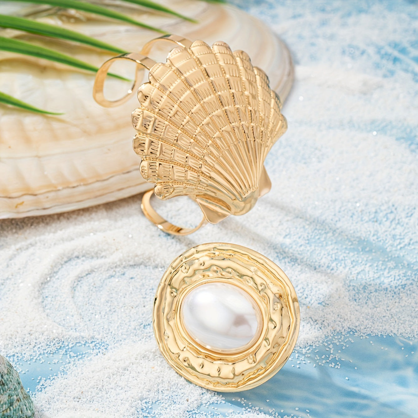 Wholesale Metal Ocean Style Open Bracelet Oval Open Ring