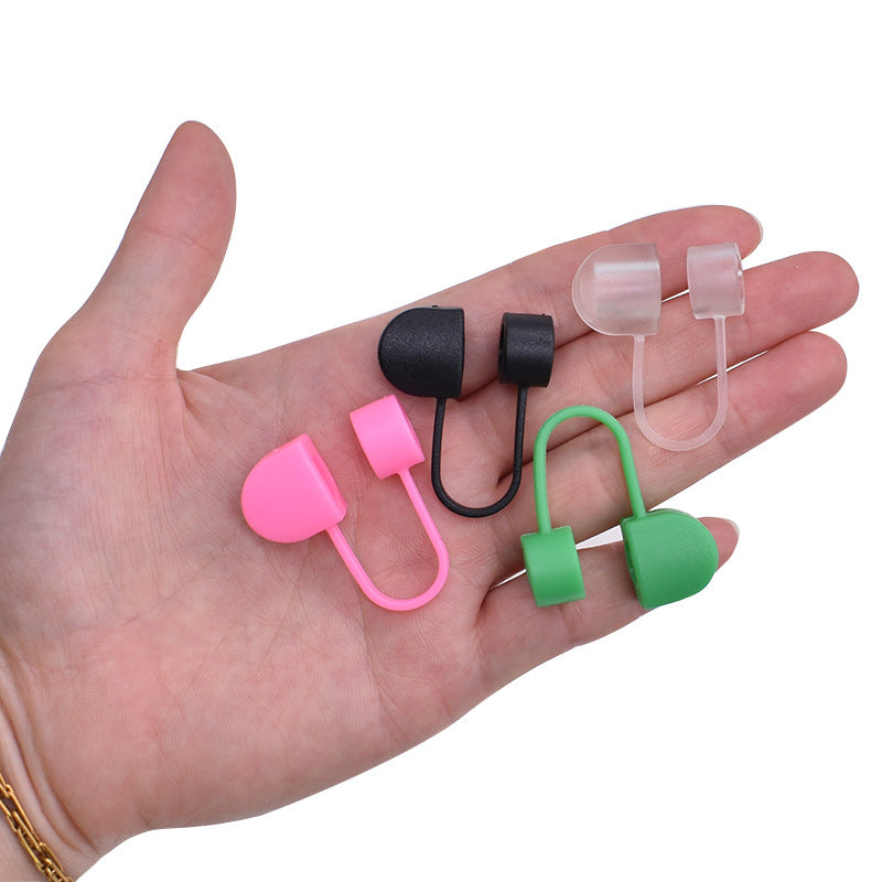 Wholesale Random 100pcs Animal Pet Cat Straw Cover 10MM Straw Tube Cap